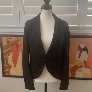 Max Studio black linen blend blazer